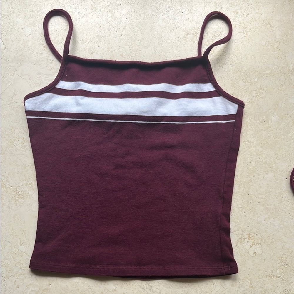 Garage Red Fitted Camisole Top